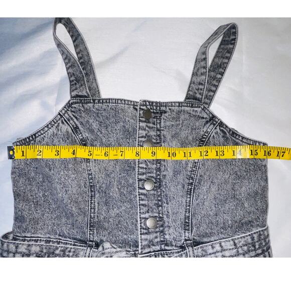 Universal Thread Denim Overalls - Women's Size 6 - Black Acid Wash - Picture 6 of 10
